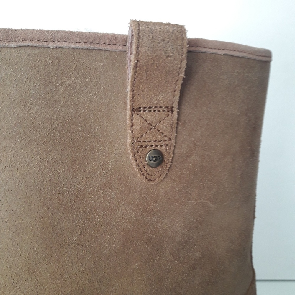 NWOT UGG Australia Stoneman Chestnut Suede Boots - Picture 3 of 8